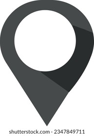 Location pin icon. Map pin place marker. Location icon. Map marker pointer icon set. GPS location symbol collection. Flat style - stock vector.