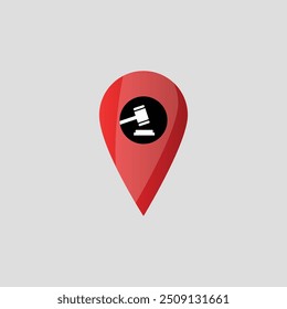 Icono de pin de Locación. Marcador de lugar de pin de mapa. Icono de Locación.