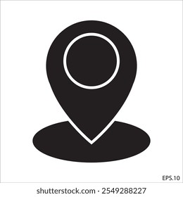 Location pin icon. Map pin place marker. 