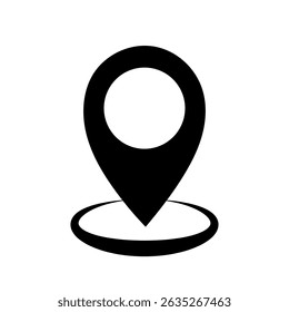 Location pin icon. Map pin place marker. Location icon. Map marker pointer icon set. GPS location symbol collection. Flat style -vector art