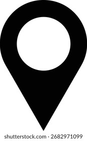 Icono de pin de Locación. Marcador de lugar de pin de mapa. Icono de Locación. Icono de puntero de marcador de mapa.