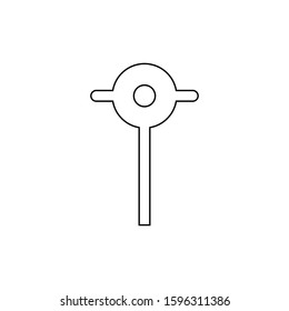 Location pin icon. Map pointer symbol. Logo design element