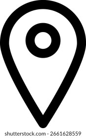 Location Pin Icon: Map Pointer Symbol