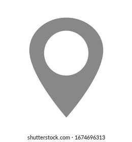 Location pin icon. Map sign.