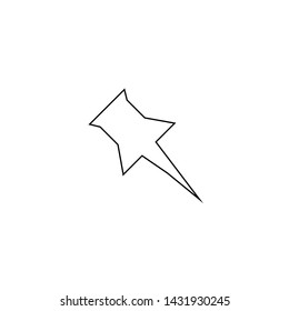 Location pin icon. Map tool sign