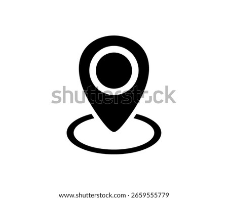 Location Pin Icon. Map pin icon vector design and illustration.


