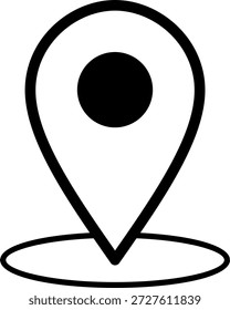Icono de pin de Locación para la navegación de mapas y el seguimiento del punto de destino