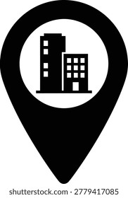 Location Pin Icon for Maps Navigation and GPS Marker Applications