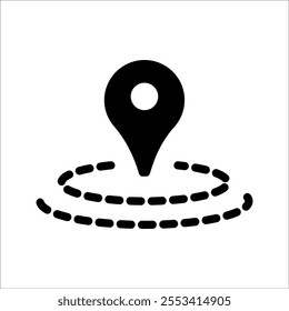 location pin icon. Modern map marker. Location sign icon. Map Marker Illustration. Goal Symbol. Pointer Logo, Vector illustration.