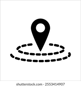 location pin icon. Modern map marker. Location sign icon. Map Marker Illustration. Goal Symbol. Pointer Logo, Vector illustration.