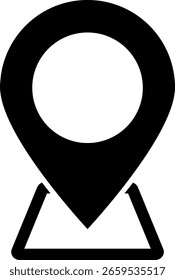 Icono de pin de ubicación. signo del localizador de navegación. símbolo de posición.  Marcadores de mapas modernos. destino de viaje. Marcadores modernos de mapas
