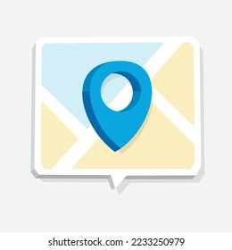 Icono de pin de ubicación en el mapa
