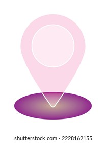 location pin icon on white background