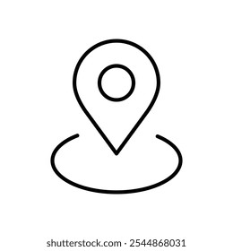 Pin-Symbol für Position Umrissvektor für Web-UI