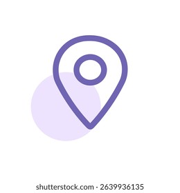 Location pin icon representing map point or GPS navigation