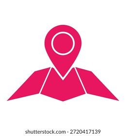 Pin-Symbol für die Navigation und Richtung