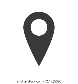 Location Pin Icon Sign or Logo Vector Illustration