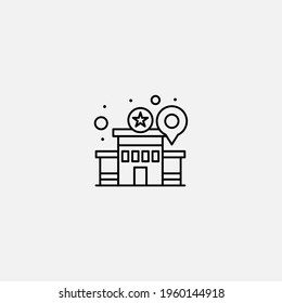 Location pin icon sign vector,Symbol, logo illustration for web and mobile