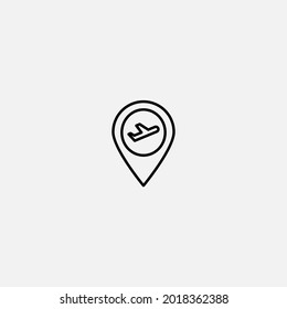 Location pin icon sign vector,Symbol, logo illustration for web and mobile