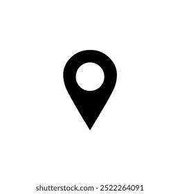 Diseño simple del icono del perno de Locación. Diseño de Ilustración vectorial.