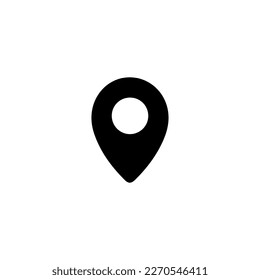 Location pin icon. Simple style travel company big sale poster background symbol. Location pin brand logo design element. Location pin t-shirt printing. vector for sticker.