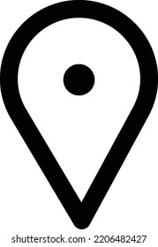 Location pin icon, symbol or logo