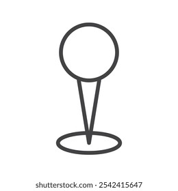 Location pin icon Symbol mark in filled style