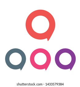 Location pin icon symbols vector