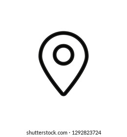 Location pin icon. Travel map sign