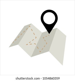 Location Pin Icon Vector Art Illustration