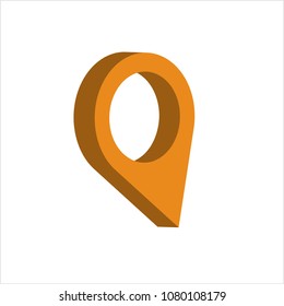 Location Pin Icon Vector Art Illustration