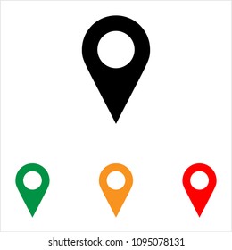Location Pin Icon Vector Art Illustration