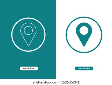 Location pin icon, vector design 