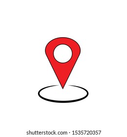 location pin icon vector design 