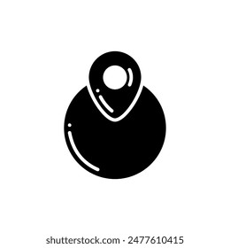 location pin icon vector design template elegant style