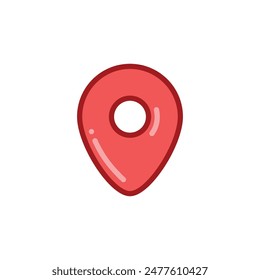location pin icon vector design template elegant style