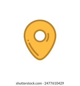 location pin icon vector design template elegant style