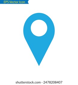 icono de pin de ubicación archivo de Vector