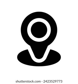 location pin icon. vector glyph icon for your website, mobile, presentation, and logo design.