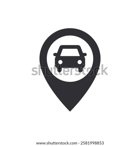 Location pin. Location icon. Vector pin. Pin icon vector. Gps sign. Map pointer. Navigate sign. Charging station. Gas station. Electric charging. Position indicator. Pointer. Parking sign. Auto icon. 