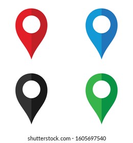 	
Location pin icon vector Illustration, 