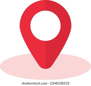 Location pin icon vector illustration. GPS symbol. Route and geographic location.