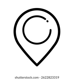 Ícone de pin de localização - ilustração de vetor