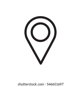 location pin icon vector illustration sign symbol