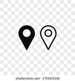 Vector de icono de la ubicación. Señal de anclaje de mapa