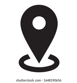 Location pin icon vector on white background