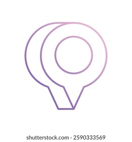 Location Pin icon vector stock illustration