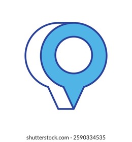 Location Pin icon vector stock illustration