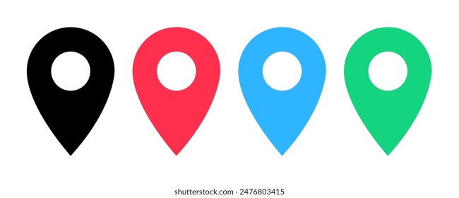 location pin icon vector. symbol, sign, app