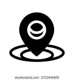 Ilustración de diseño de símbolo de Vector de icono de Locación